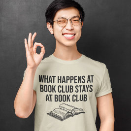 Camiseta Lo que pasa en el club de libros se queda en el am