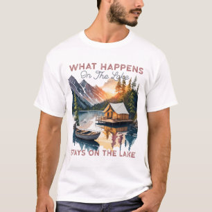 Camiseta Lo que pasa en el lago se queda en el lago