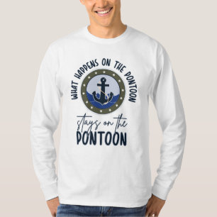 Camiseta Lo que pasa en el pontón se queda en el pontón