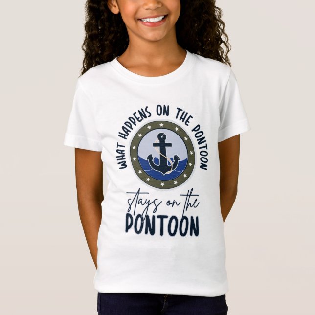 Camiseta Lo que pasa en el pontón se queda en el pontón (Anverso)
