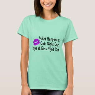 Camiseta Lo Que Pasa En Las Noches De Los Chicas Se Queda E
