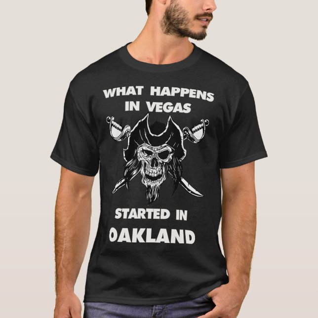 Camiseta Lo Que Pasa En Las Vegas Comenzó En Oakland (Anverso)