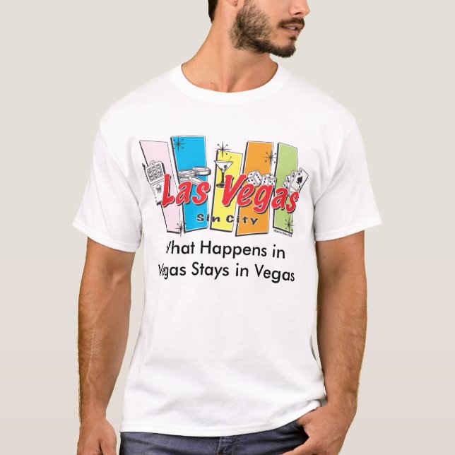 Camiseta Lo que pasa en Las Vegas se queda en Las Vegas (Anverso)