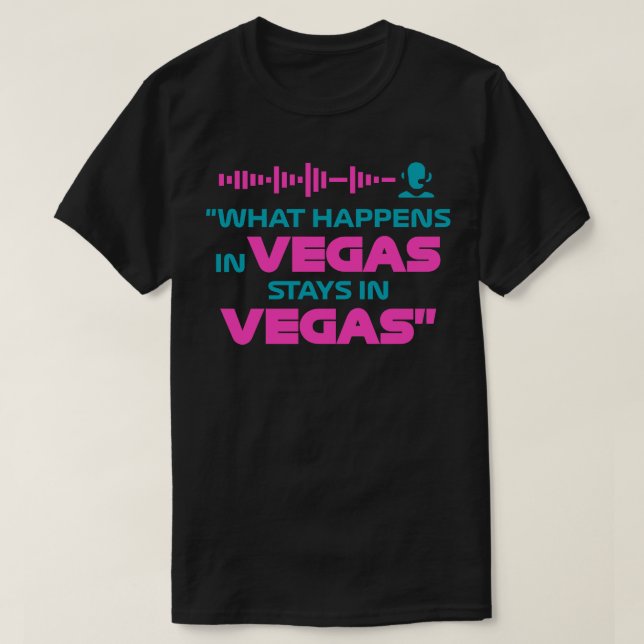 Camiseta Lo Que Pasa En Las Vegas Se Queda En Las Vegas Fun (Diseño del anverso)