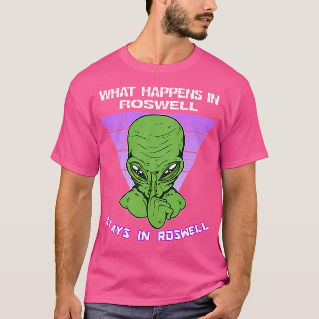 Camiseta Lo Que Pasa En Roswell Se Queda En Roswell (Anverso)