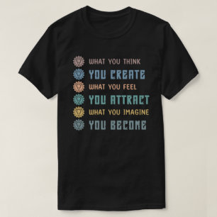 Camiseta Lo que piensas, creas