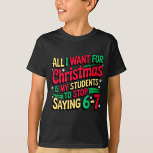 Camiseta Lo que Quiero para Navidad es que Mis Alumnos Deje
