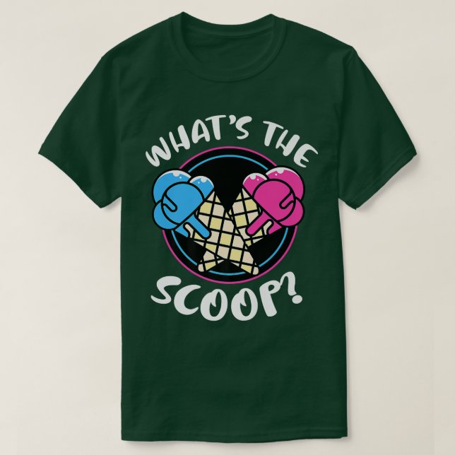 Camiseta Lo que revela el género Scoop (Diseño del anverso)