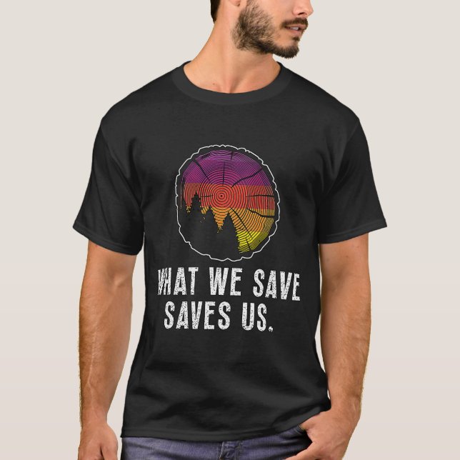 Camiseta Lo que salvamos nos encanta a los consumidores de  (Anverso)