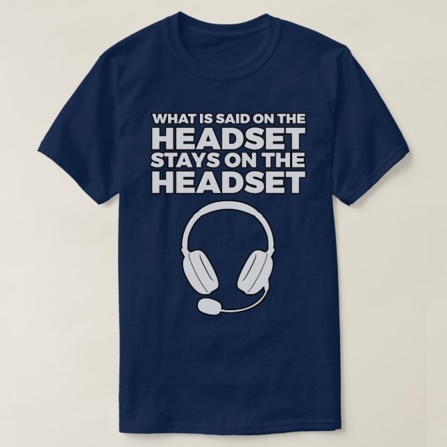 Camiseta Lo que se dice en los auriculares (Diseño del anverso)