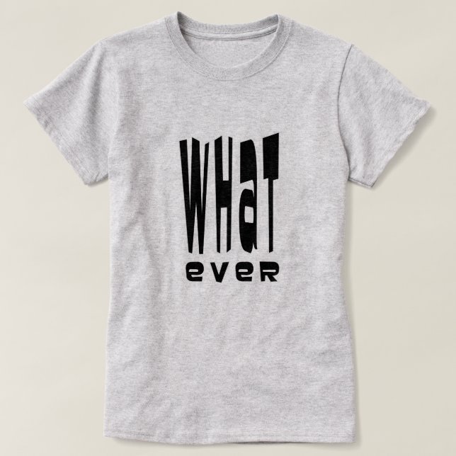 Camiseta Lo que sea (Diseño del anverso)