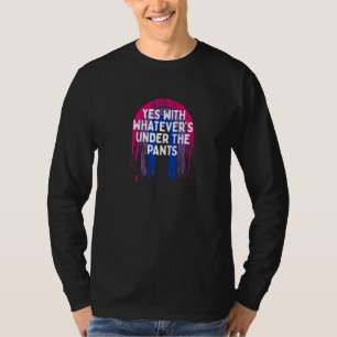 Camiseta Lo que sea debajo de los pantalones Bisexual LGBTQ