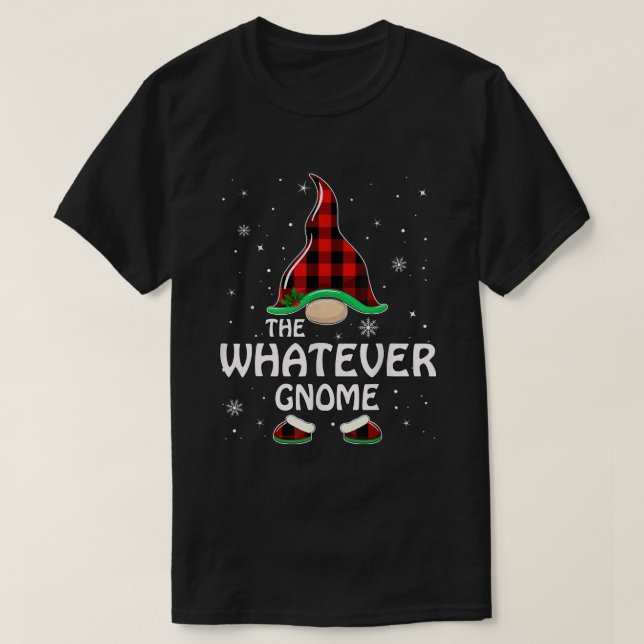 Camiseta Lo que sea Gnome Búfalo Jugar Familia Correspondie (Diseño del anverso)