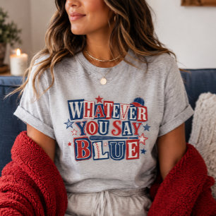 Camiseta Lo que sea que digas Azul Árbitro Divertido Béisbo