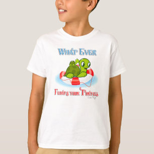 Camiseta Lo que sea que flote sus tortugas 2