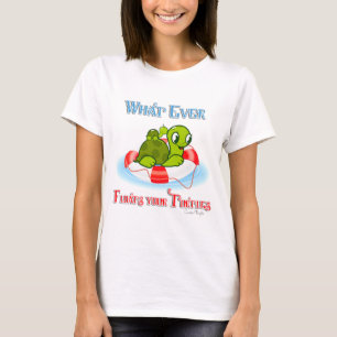 Camiseta Lo que sea que flote sus tortugas 2