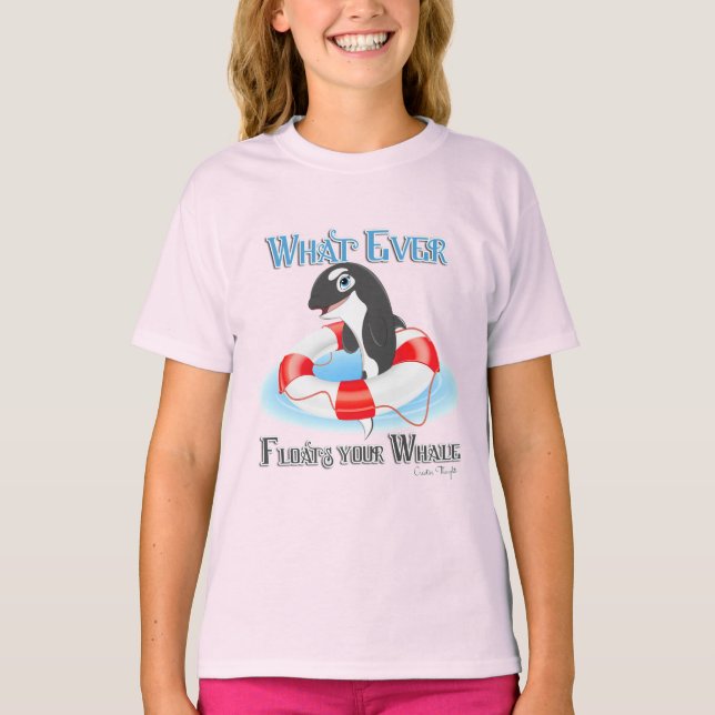 Camiseta Lo que sea que flote tu ballena (Anverso)