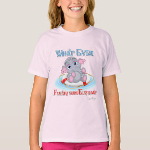 Camiseta Lo que sea que flote tu bebé elefante