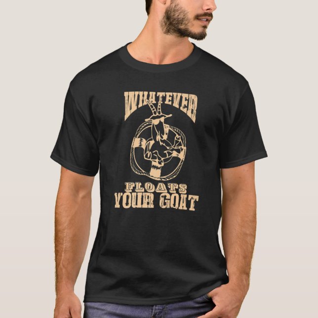 Camiseta Lo que sea que flote tu cabra Chicas Granjero Anim (Anverso)