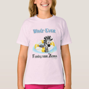Camiseta Lo que sea que flote tu cebra 3