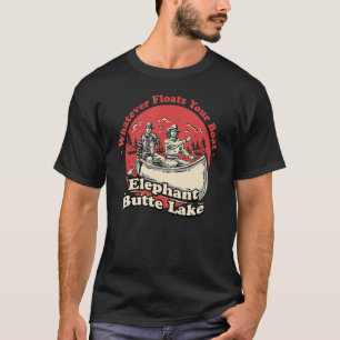 Camiseta Lo que sea que flote tu elefante de barco Butte La