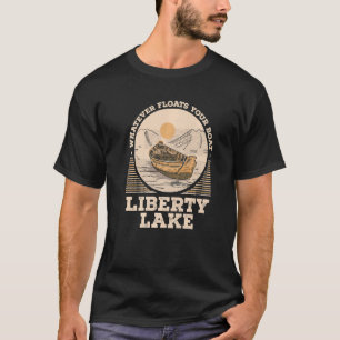 Camiseta Lo que sea que flote tu motivationa en el lago de