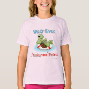 Camiseta Lo que sea que flote tu tortuga