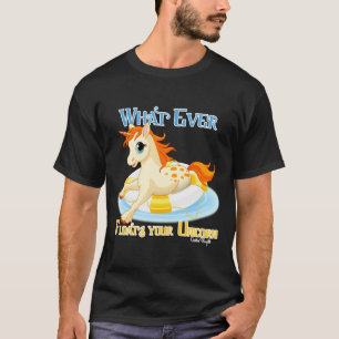 Camiseta Lo que sea que flote tu unicornio