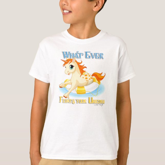 Camiseta Lo que sea que flote tu unicornio (Anverso)