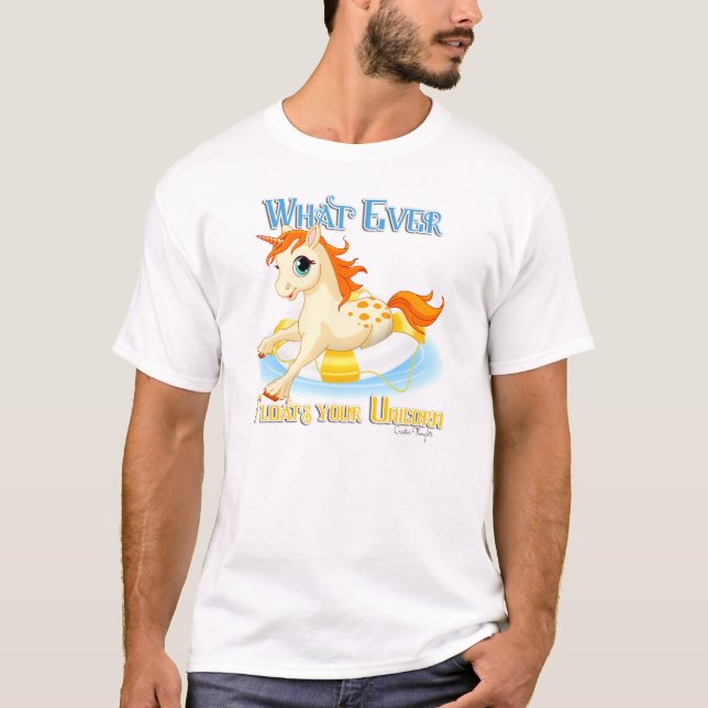 Camiseta Lo que sea que flote tu unicornio (Anverso)