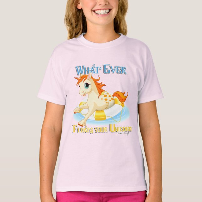 Camiseta Lo que sea que flote tu unicornio (Anverso)