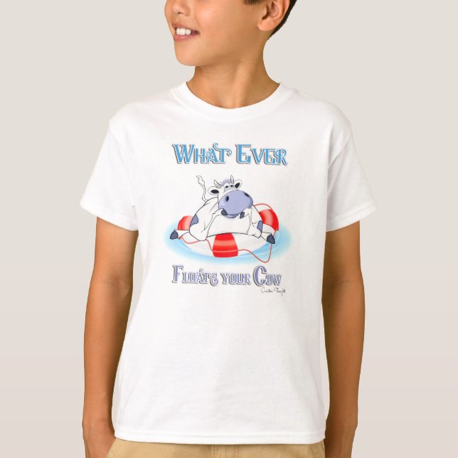 Camiseta Lo que sea que flote tu vaca 3 (Anverso)