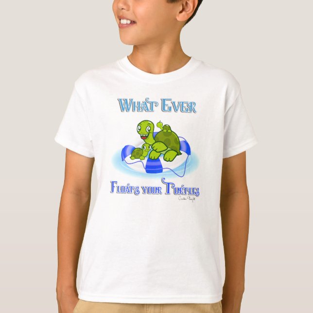 Camiseta Lo que sea que flote tus tortugas 3 (Anverso)
