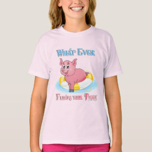 Camiseta Lo Que Sea Que Te Flote El Cerdo