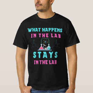 Camiseta Lo que sucede en el laboratorio se queda en el Lab