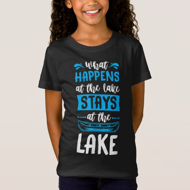 Camiseta Lo que sucede en el lago se queda en el lago Paddl (Anverso)