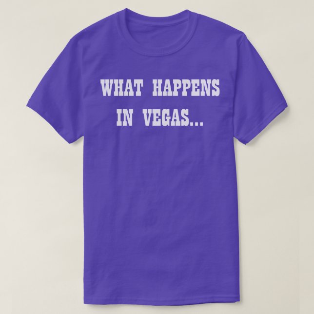 Camiseta Lo Que Sucede En Las Vegas (Diseño del anverso)