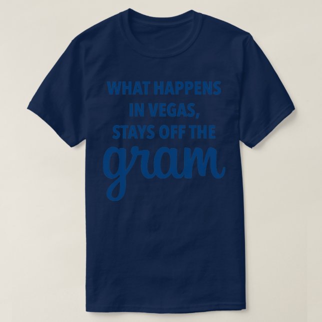Camiseta Lo que sucede en Las Vegas se mantiene fuera del F (Diseño del anverso)