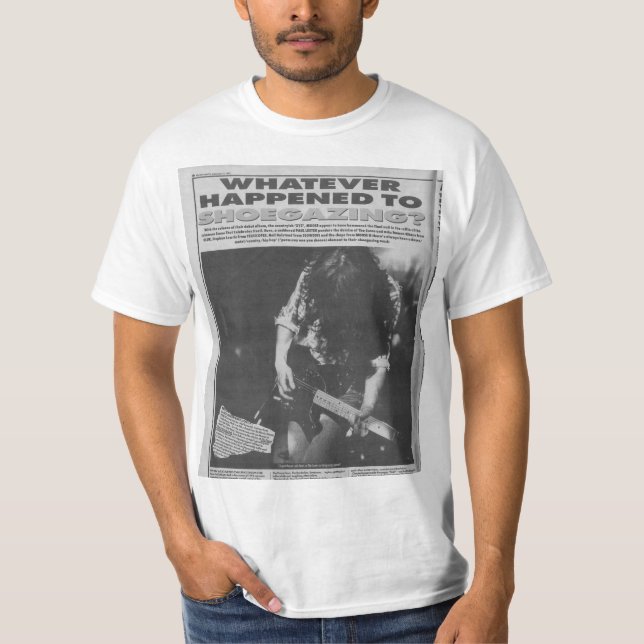 Camiseta ¿Lo que sucedió a Shoegazing? (Anverso)