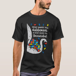 Camiseta Lo que te hace diferente autismo Conciencia niños 