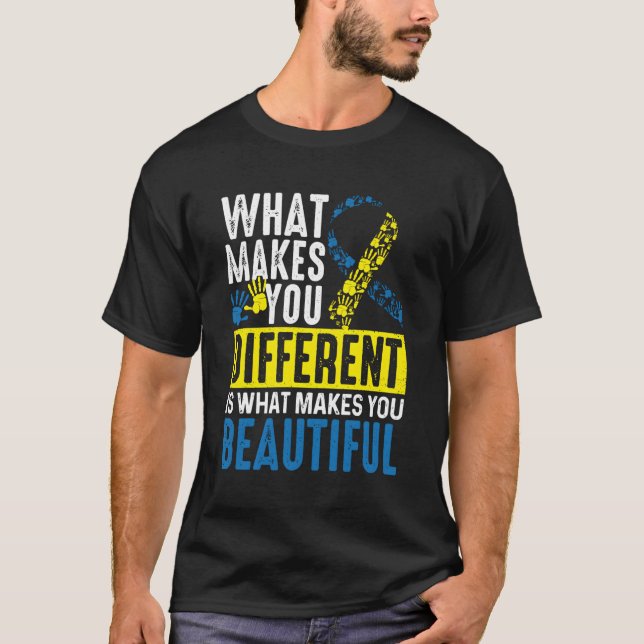 Camiseta Lo Que Te Hace Diferente Es Lo Que Te Hace Beautif (Anverso)