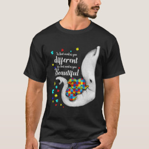 Camiseta Lo que te hace diferente madre elefante hijo de au