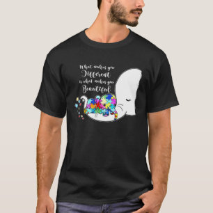 Camiseta Lo que te hace diferente madre elefante hijo de au