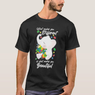 Camiseta Lo que te hace diferente madre elefante hijo de au