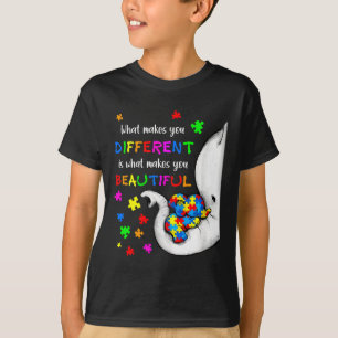 Camiseta Lo que te hace diferente madre elefante hijo de au