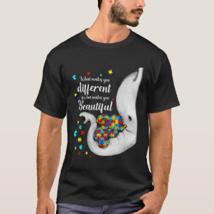Camiseta Lo que te hace diferente madre elefante hijo de au