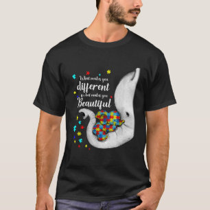 Camiseta Lo que te hace diferente madre elefante hijo de au