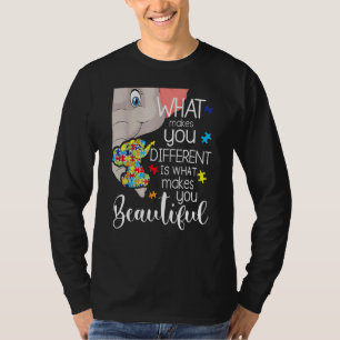 Camiseta Lo que te hace diferente madre elefante hijo de au