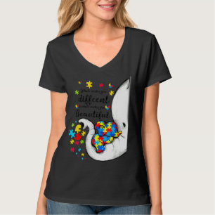 Camiseta Lo que te hace diferente madre elefante hijo de au