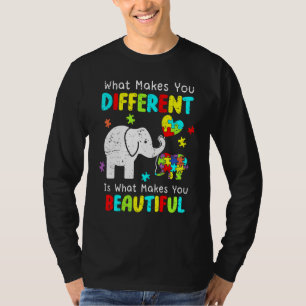 Camiseta Lo que te hace diferente madre elefante hijo de au